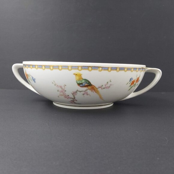 Victoria Moritz Zdekauer Altrohlau Czechoslovakia Porcelain Floral Serving Bowl - Picture 3 of 14